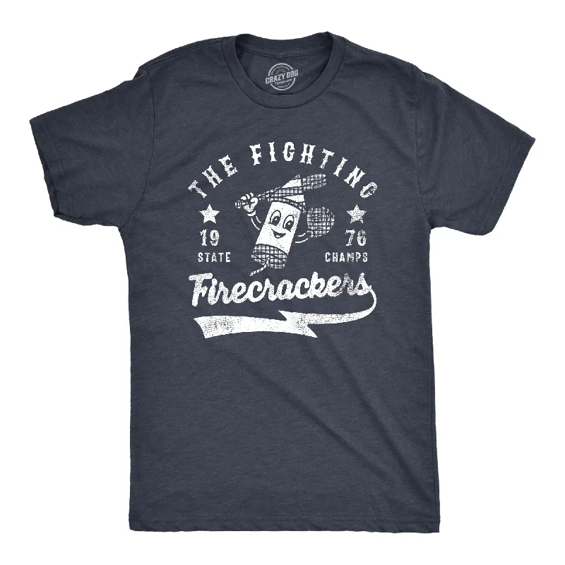 men's bold logo t-shirts -The Fighting Firecrackers Men's T Shirt