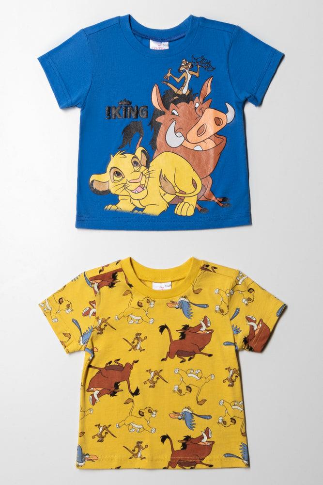 men's premium cotton t-shirts -The Lion King 2 Pack Yellow