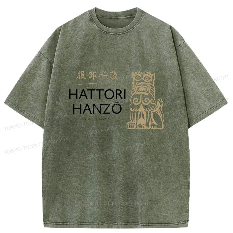 men's lightweight t-shirts -Tokyo-Tiger Hattori Hanzo Variant Washed T-Shirt