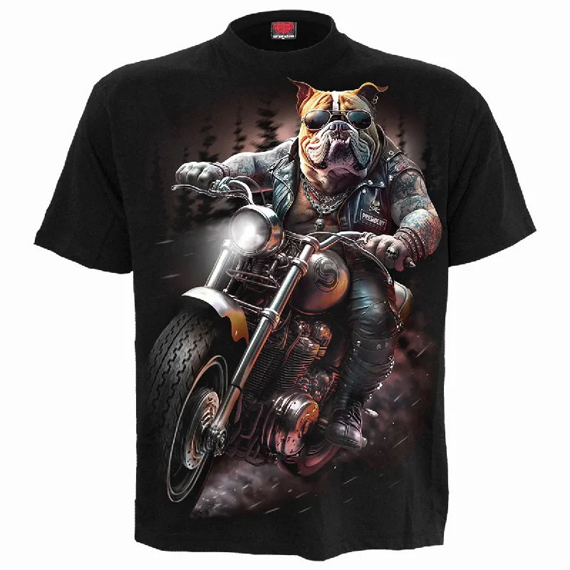 men's designer t-shirts -TOP DOG - T-Shirt Black