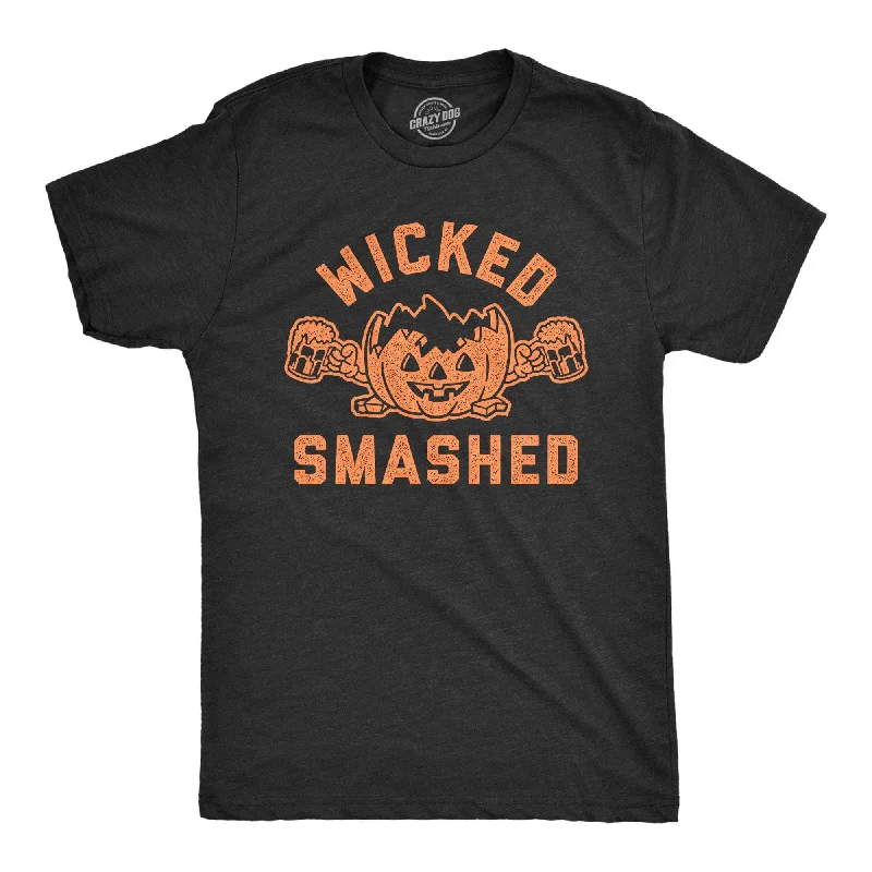 men's unique design t-shirts -Wicked Smashed Men's T Shirt