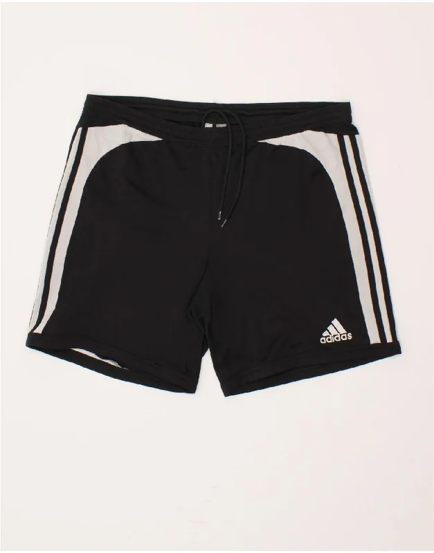 men's breathable shorts -ADIDAS Mens Casual Shorts W34 Large Black Colourblock Polyester