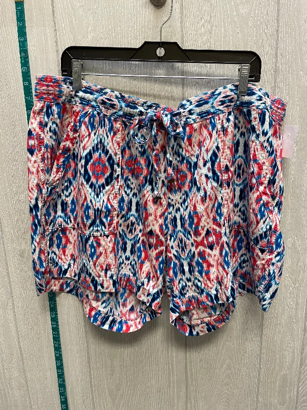 men's fitted shorts -Blue Red & White Shorts St Johns Bay, Size 18