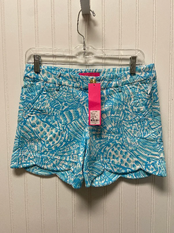 men's striped beach shorts -Blue & White Shorts Designer Lilly Pulitzer, Size 0