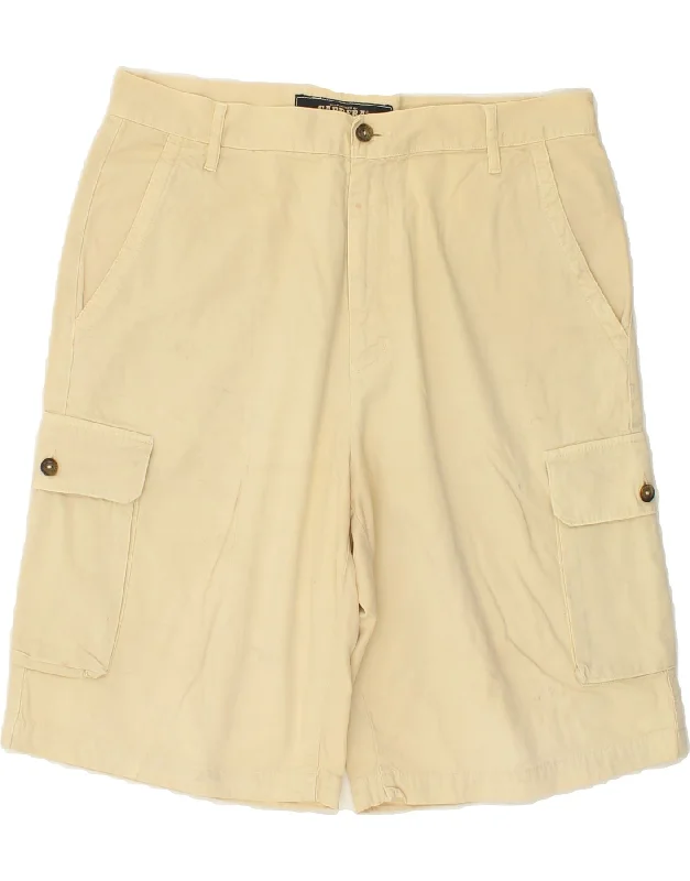 men's workout shorts for training -CARRERA Mens Cargo Shorts IT 50 Large W34 Beige Cotton