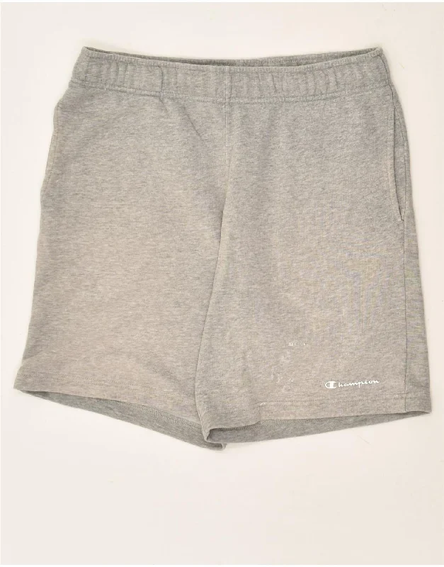 men's athletic wear shorts -CHAMPION Mens Shorts Medium Grey