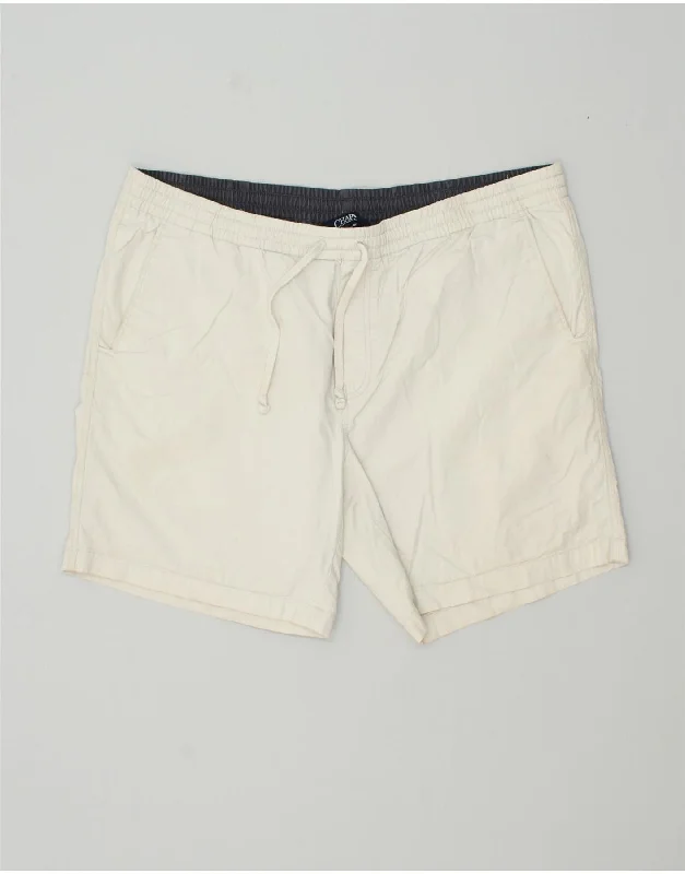 men's cargo shorts -CHAPS Mens Chino Shorts XL Off White Cotton