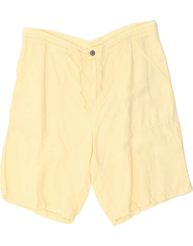 men's quick-dry shorts -COLMAR Mens Chino Shorts IT 52 XL W36  Yellow Cotton