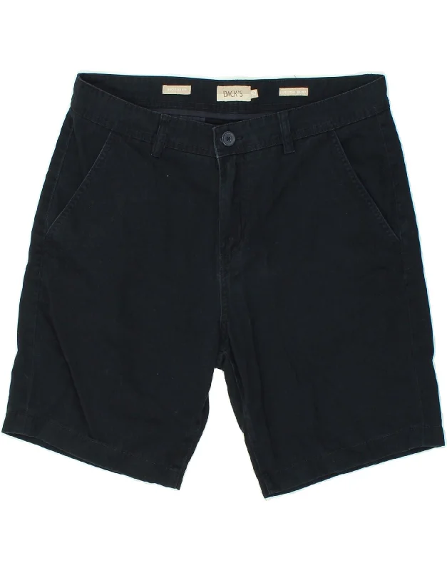 men's colorful shorts -DACK'S Mens Regular Fit Chino Shorts IT 50 Large W32  Navy Blue Cotton