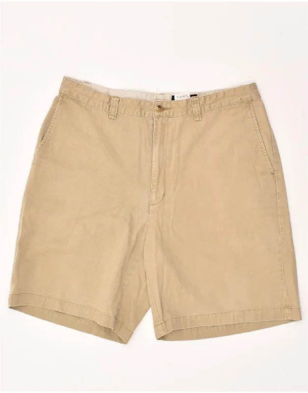 men's athletic shorts -EDDIE BAUER Mens Chino Shorts W36 Large Beige Cotton