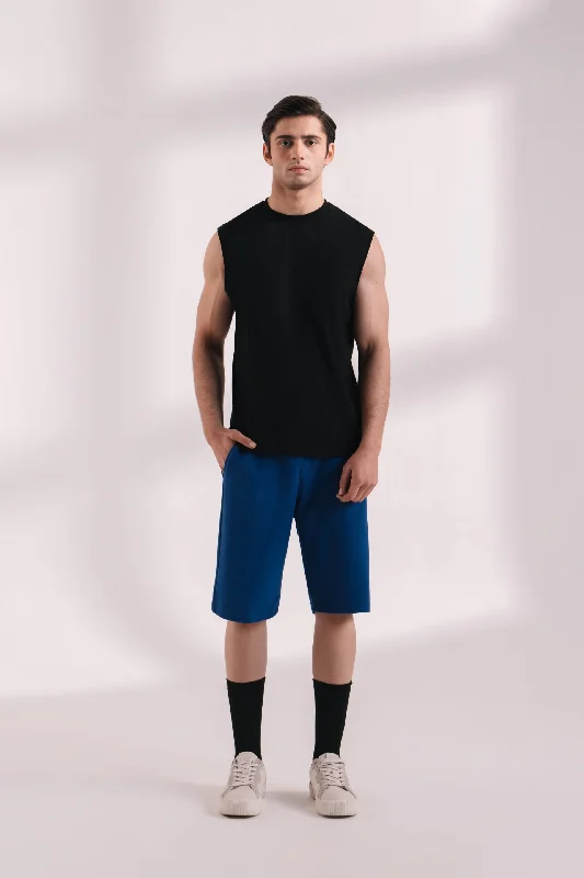 men's zipper pockets shorts -Basic Jersey Shorts