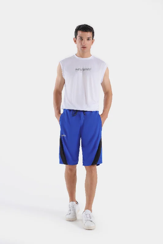 men's sports shorts -Polyester Color Blocking Shorts