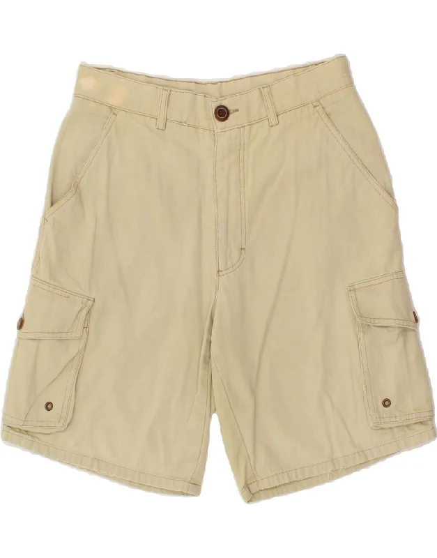 men's loose summer shorts -FILA Mens Cargo Shorts IT 46 Small W28 Beige