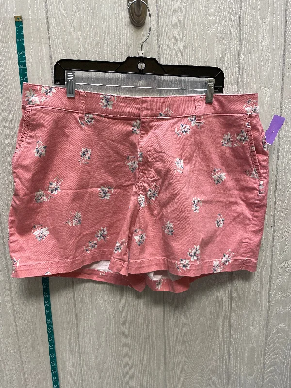 men's cotton shorts -Floral Print Shorts Lane Bryant, Size 18