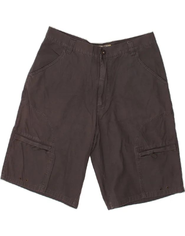 men's comfortable sports shorts -LEE Mens Cargo Shorts W33 Medium  Grey Cotton