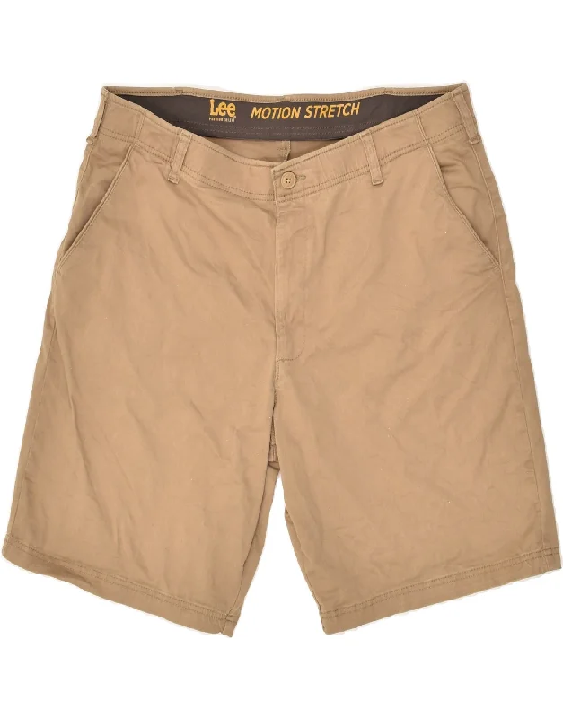 men's printed shorts -LEE Mens Chino Shorts W38 XL Beige Cotton