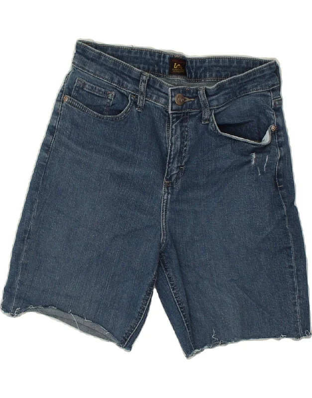 men's fleece shorts -LEE Mens Denim Shorts W28 Small Blue