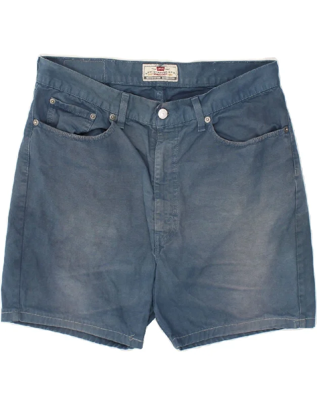 men's chino shorts -LEVI'S Mens 458 Denim Shorts W36 Large Blue Cotton