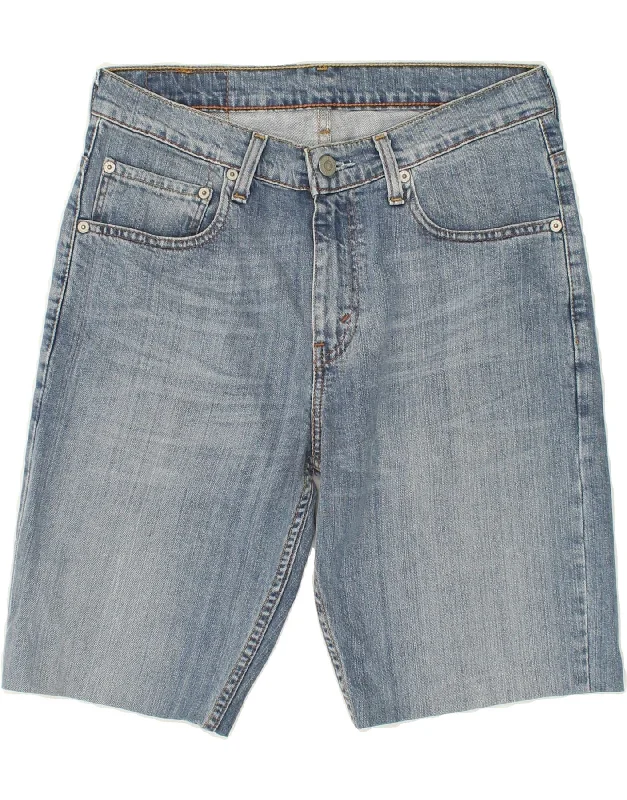 men's long shorts -LEVI'S Mens 752 Denim Shorts W30 Medium Blue Cotton