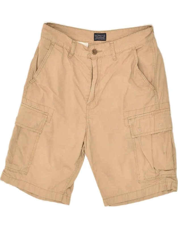 men's beach shorts -LEVI'S Mens Cargo Shorts W30 Medium Beige Cotton