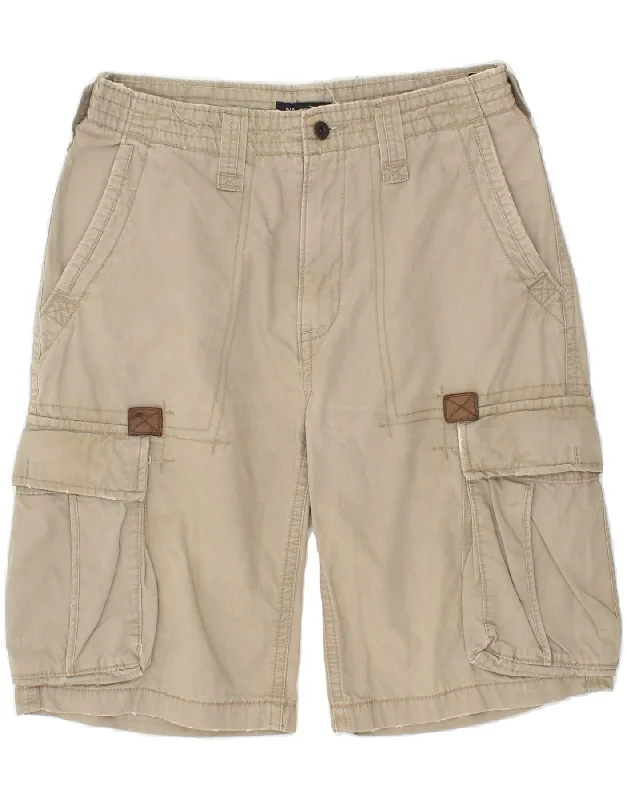 men's casual shorts for vacation -NAUTICA Mens Cargo Shorts W30 Medium  Grey Cotton