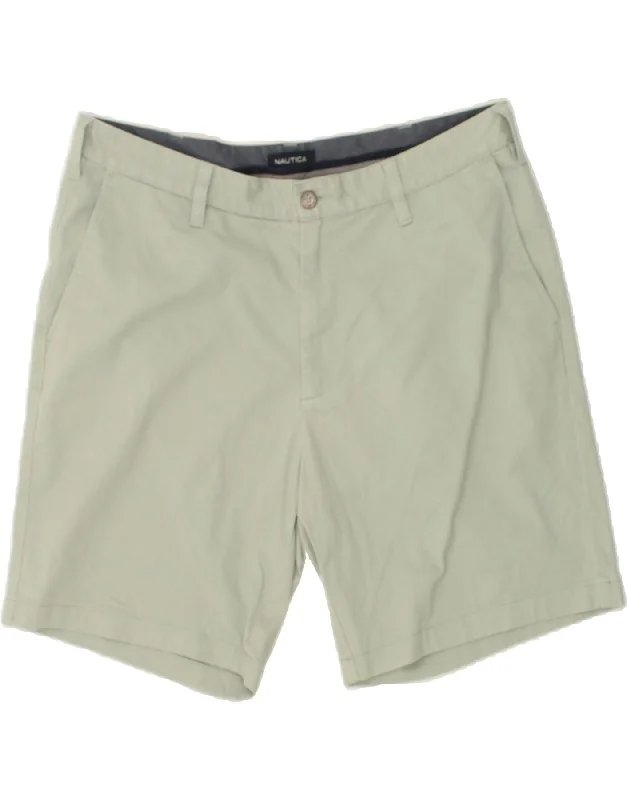 men's versatile shorts -NAUTICA Mens Chino Shorts W36 Large Blue Cotton