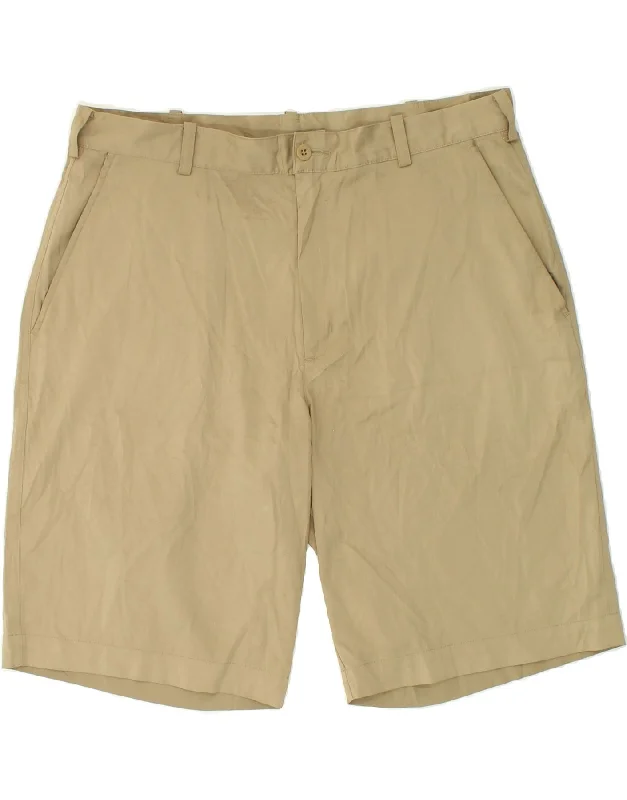 men's loose-fit shorts -NIKE Mens Dri Fit Chino Shorts W36 Large  Beige Polyester