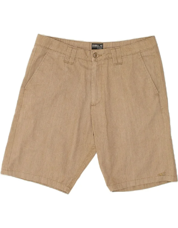 men's long cargo shorts -O'NEILL Mens Relaxed Fit Chino Shorts W36 Large  Beige Polyester