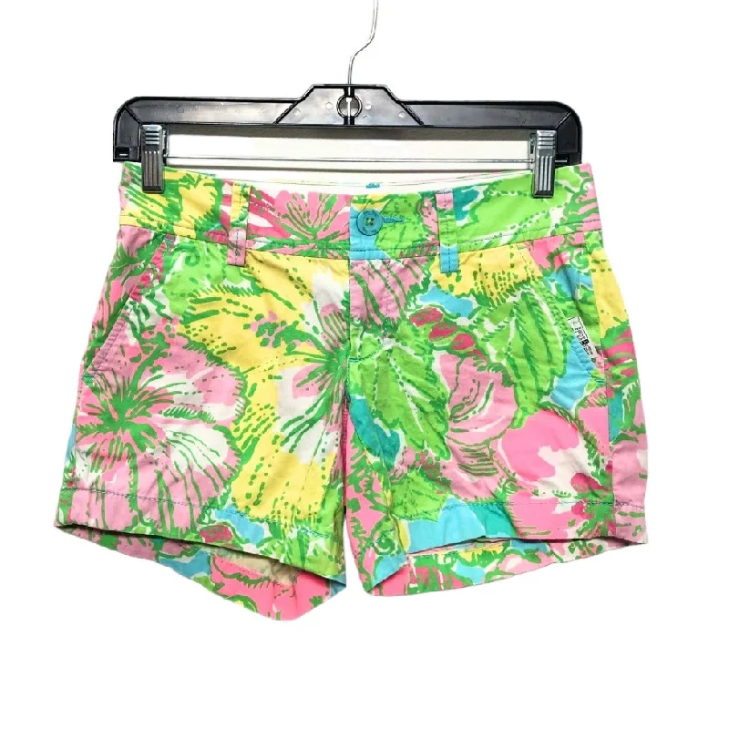 men's luxury shorts -Pink & Yellow Shorts Lilly Pulitzer, Size 00