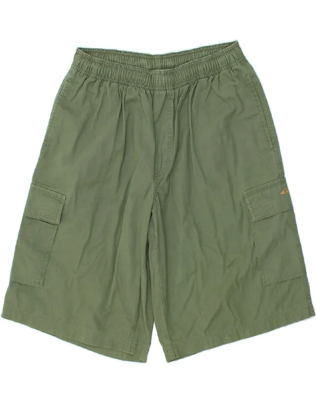 men's lightweight workout shorts -QUIKSILVER Mens Cargo Shorts Small W28  Green Cotton