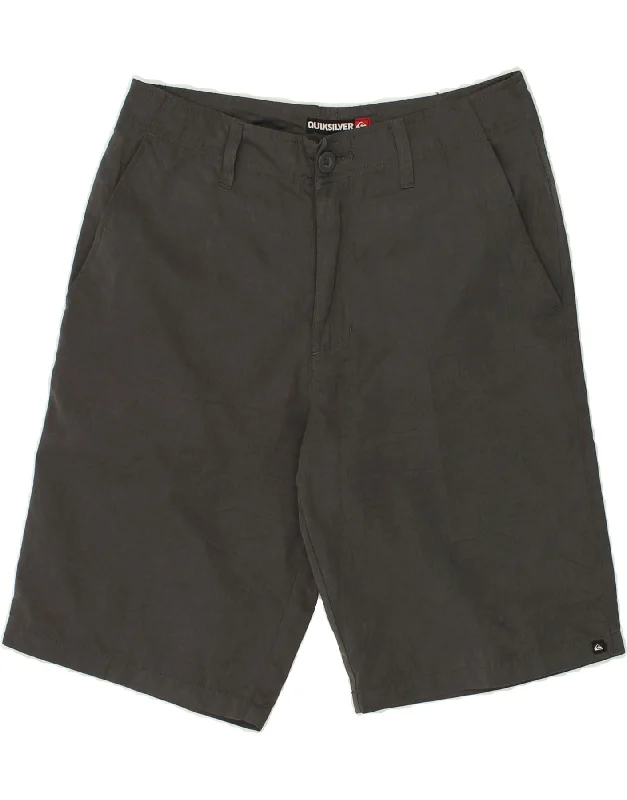 men's linen shorts -QUIKSILVER Mens Chino Shorts W29 Small Grey Polyester