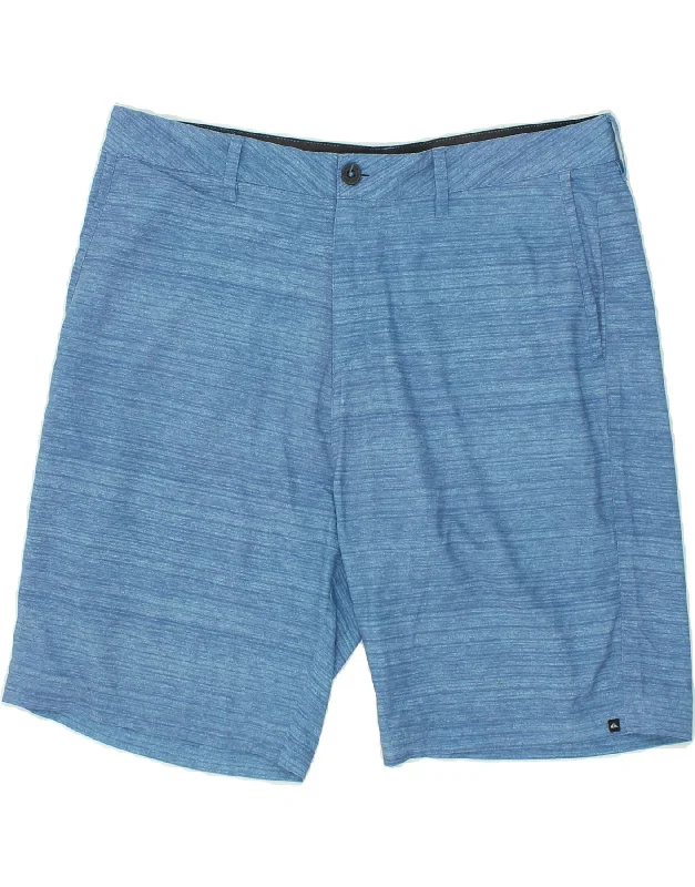 men's lightweight workout shorts -QUIKSILVER Mens Chino Shorts W38 XL Blue Polyester