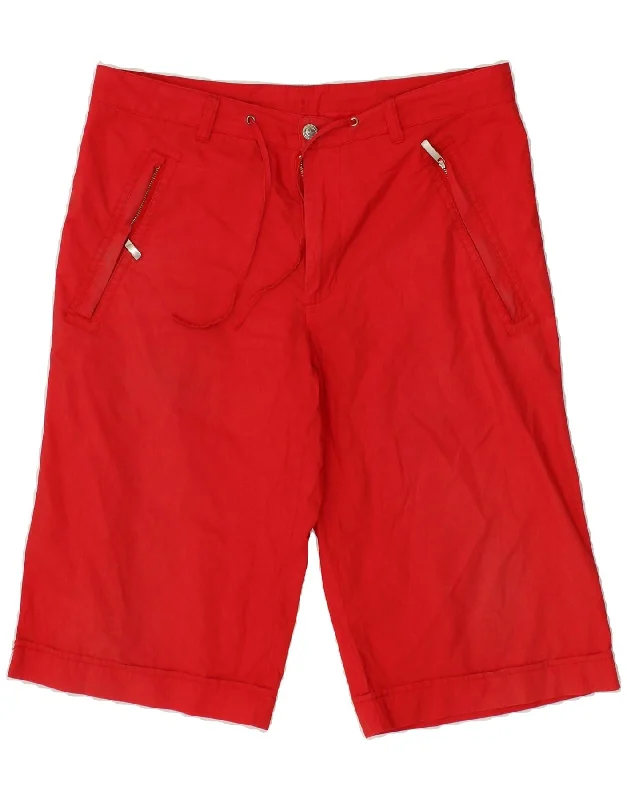 men's rugged cargo shorts -SERGIO TACCHINI Mens Chino Shorts IT 48 Medium W32  Red Cotton