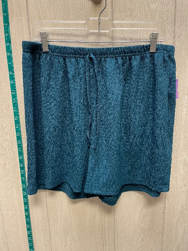 men's workout shorts -Teal Shorts Cme, Size 20