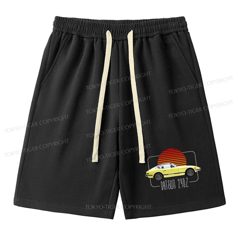 men's breathable shorts -Tokyo-Tiger Datsun 240Z Retro Classic Car Unisex Shorts