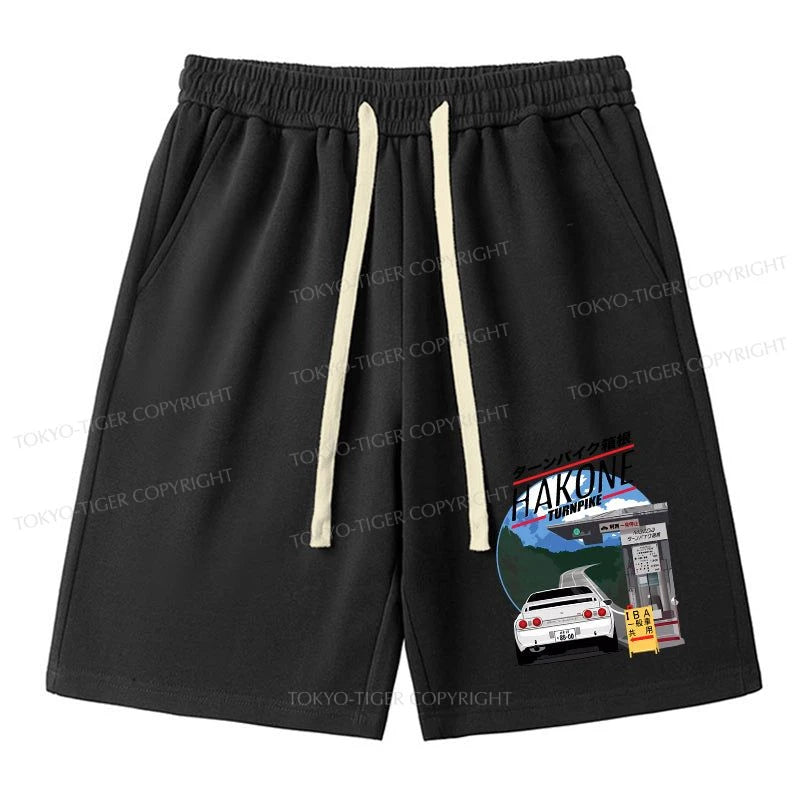 men's knee-length cargo shorts -Tokyo-Tiger Hakone Nissan Skyline R32 JDM Unisex Shorts