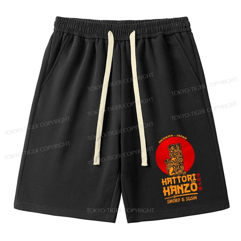 men's fitted shorts -Tokyo-Tiger Hattori Hanzo Katana Unisex Shorts