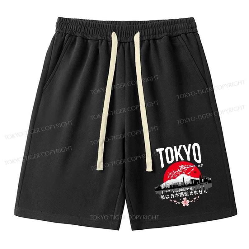 men's zipper pockets shorts -Tokyo-Tiger I don’t speak Japanese Unisex Shorts