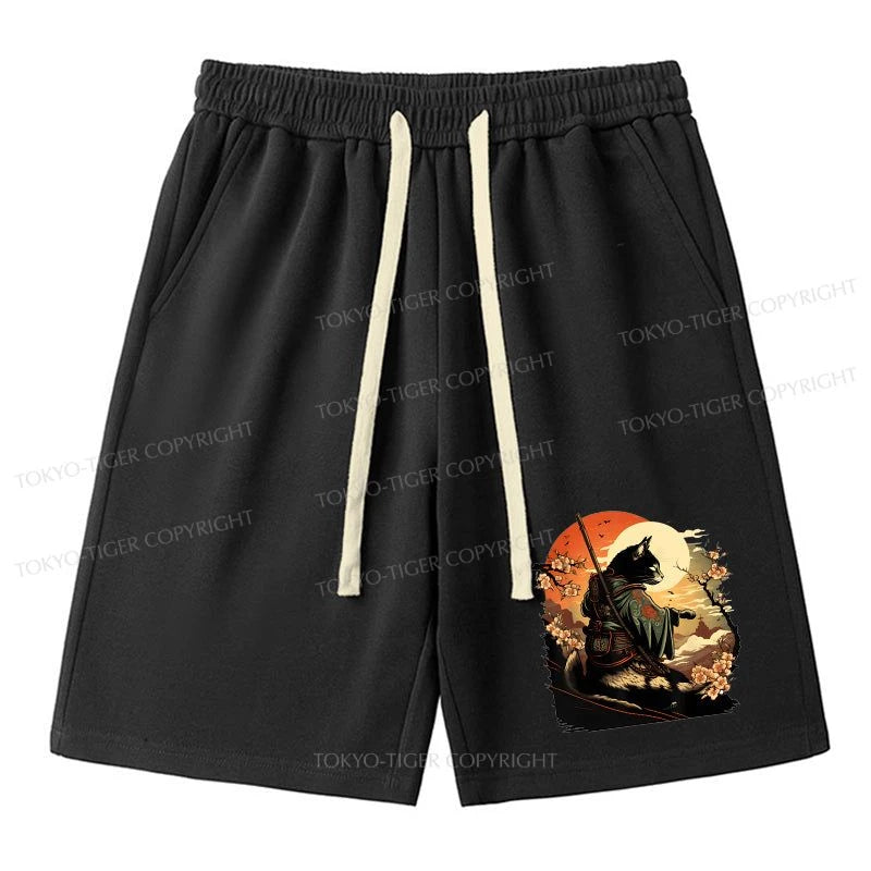 men's sports shorts -Tokyo-Tiger Japanese Art Neko Ninja Unisex Shorts