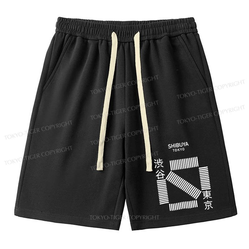 men's outdoor shorts -Tokyo-Tiger Japanese Shibuya Crossing Unisex Shorts