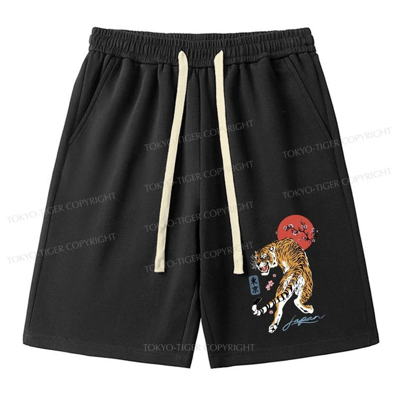 men's casual shorts -Tokyo-Tiger Japanese Tiger Blossom Unisex Shorts