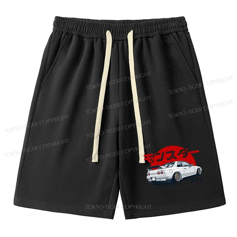 men's short-sleeve shorts -Tokyo-Tiger Monster. Skyline R32 GTR Unisex Shorts