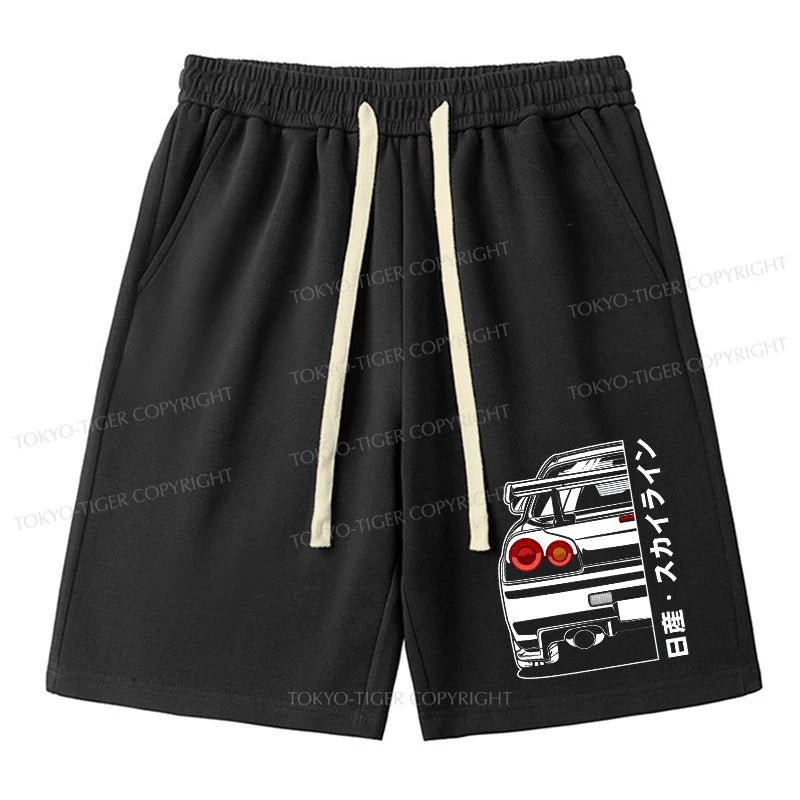 men's comfortable outdoor shorts -Tokyo-Tiger Nissan Skyline GTR R34 Unisex Shorts