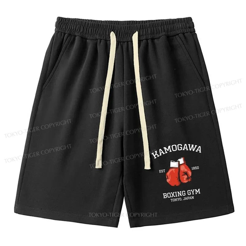 men's fitness shorts -Tokyo-Tiger Retro Boxing Gloves Manga Anime Unisex Shorts