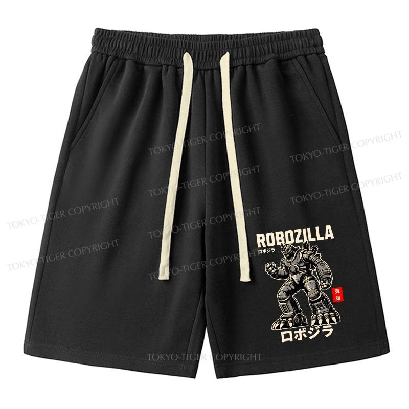 men's lightweight shorts -Tokyo-Tiger RoboZilla Manga Japanese Unisex Shorts