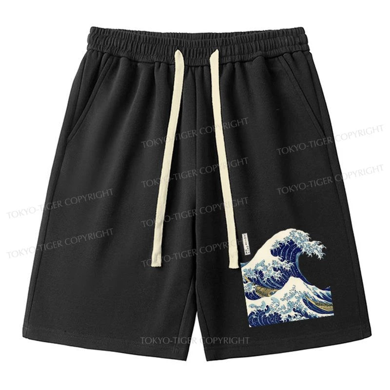 men's fashion shorts -Tokyo-Tiger The Great Wave Off KanaGawa Unisex Shorts