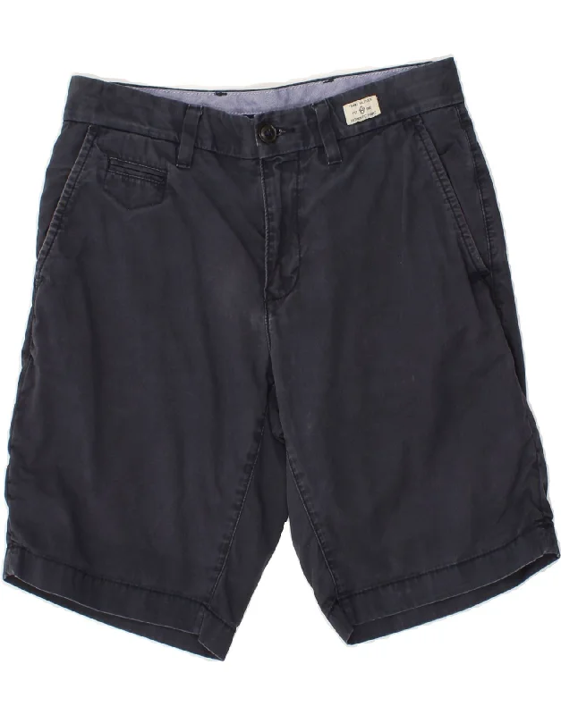 men's running shorts -TOMMY HILFIGER Mens Chino Shorts W30 Medium Navy Blue Cotton