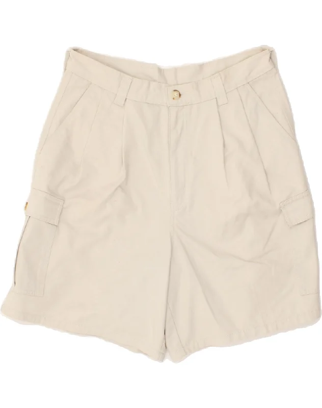 men's stylish shorts for men -VINTAGE Mens Cargo Shorts W32 Medium  Beige Cotton