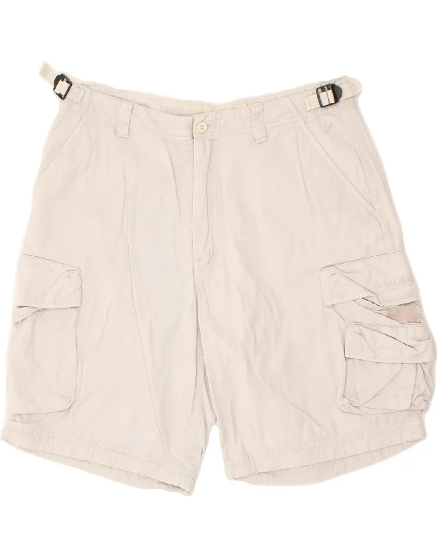 men's sweat shorts -VINTAGE Mens Cargo Shorts W36 Large Grey