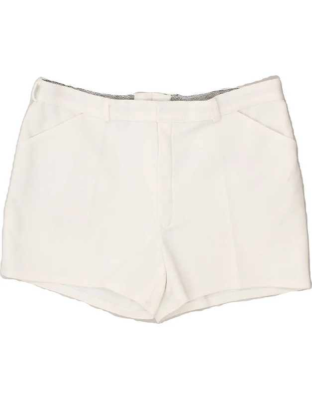 men's long shorts -VINTAGE Mens Casual Shorts W36 Large White